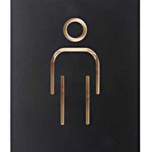 EUROPEL Pictogramme "WC hommes", noir