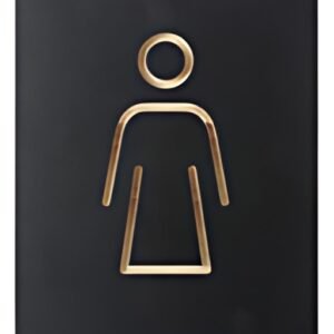 EUROPEL Pictogramme "WC femmes", noir