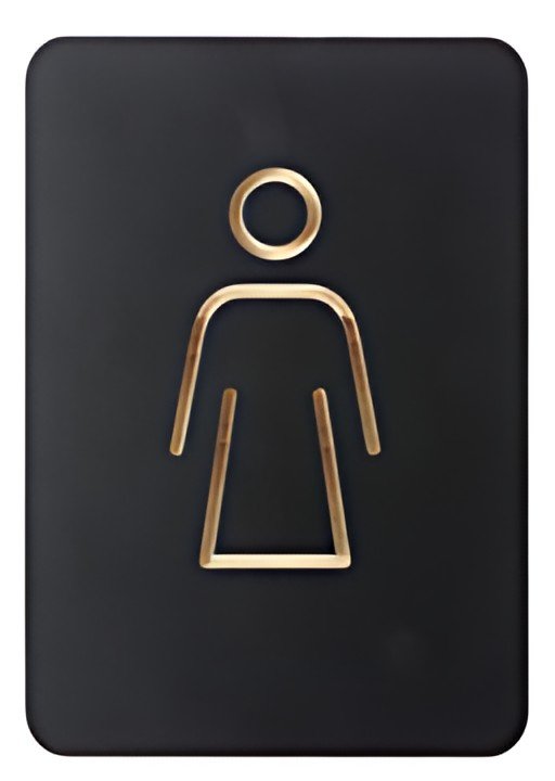 EUROPEL Pictogramme "WC femmes", noir