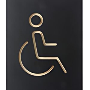EUROPEL Pictogramme "WC handicapés", noir