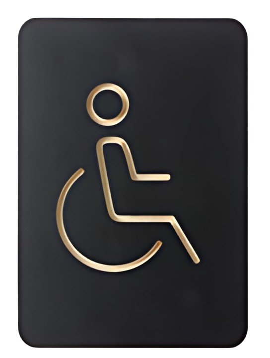 EUROPEL Pictogramme "WC handicapés", noir