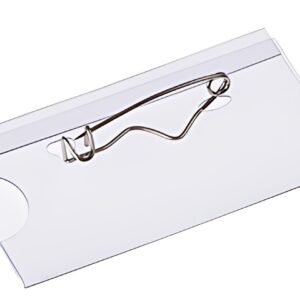 EUROPEL Porte-nom, avec épingle ondulée, 75 x 40 mm