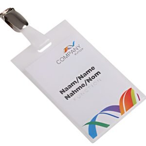 EUROPEL Porte-nom, fermé, avec clip, 90 x 60 mm