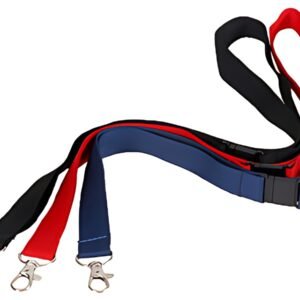 EUROPEL Cordon textile avec mousqueton, noir