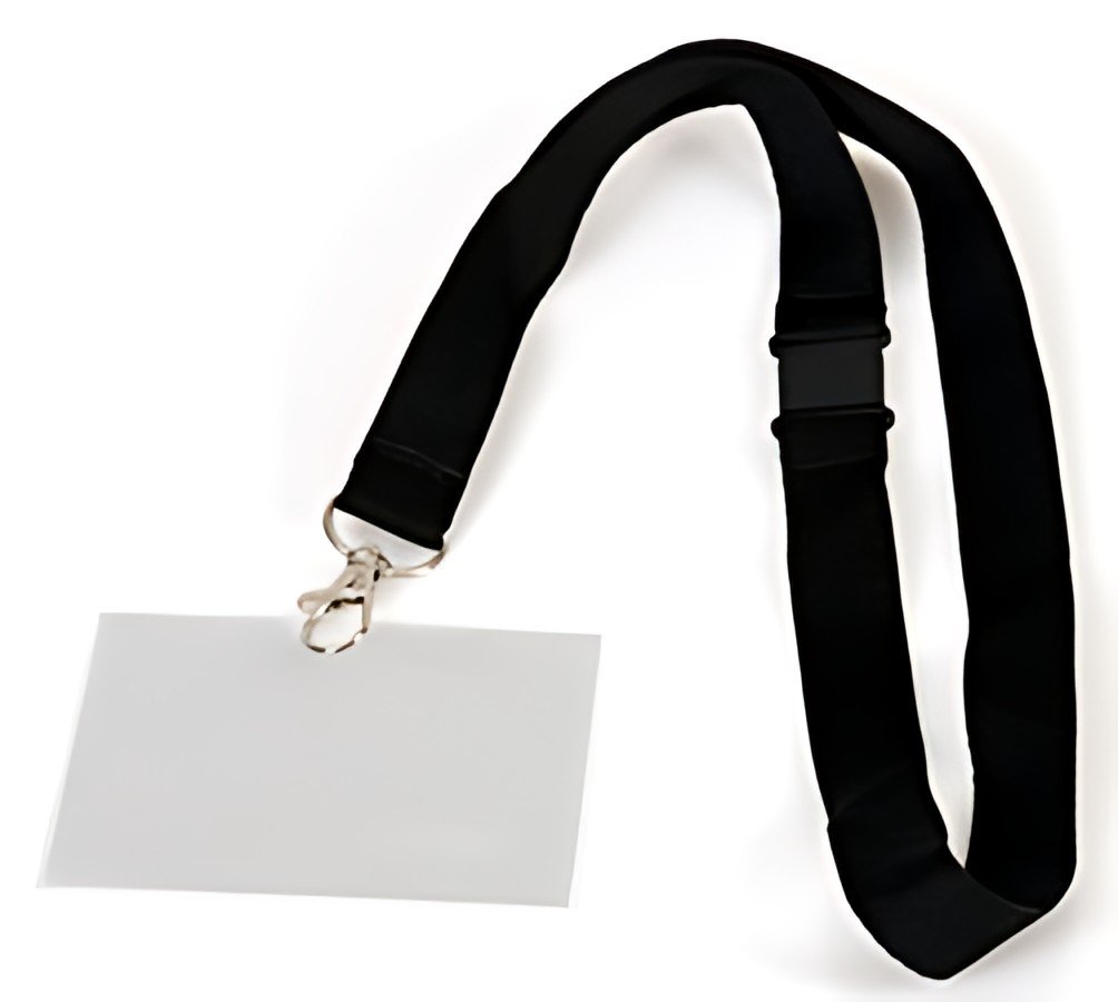EUROPEL Porte-nom avec cordon textile, 90 x 60 mm
