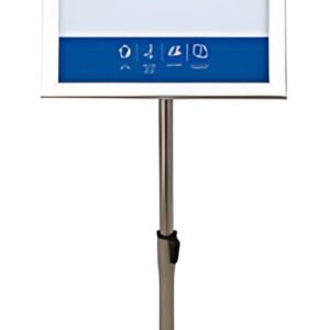 EUROPEL Porte-affiche sur pied ECONOMY + cadre, A3, argent