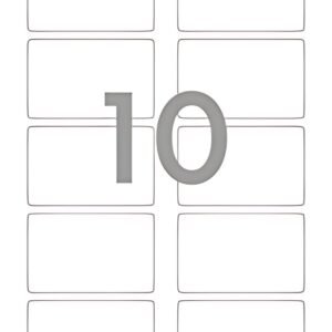 rillprint Étiquette porte-nom, 80 x 50 mm, blanc