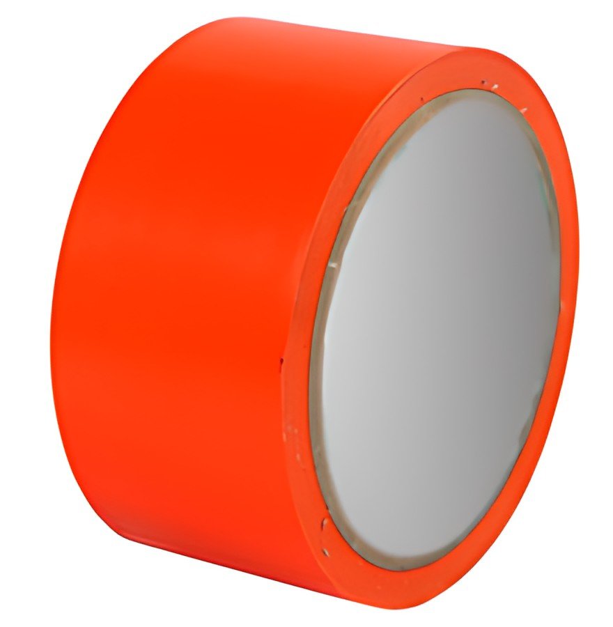 rillprint Bande de marquage au sol, 50 mm x 33 m, orange