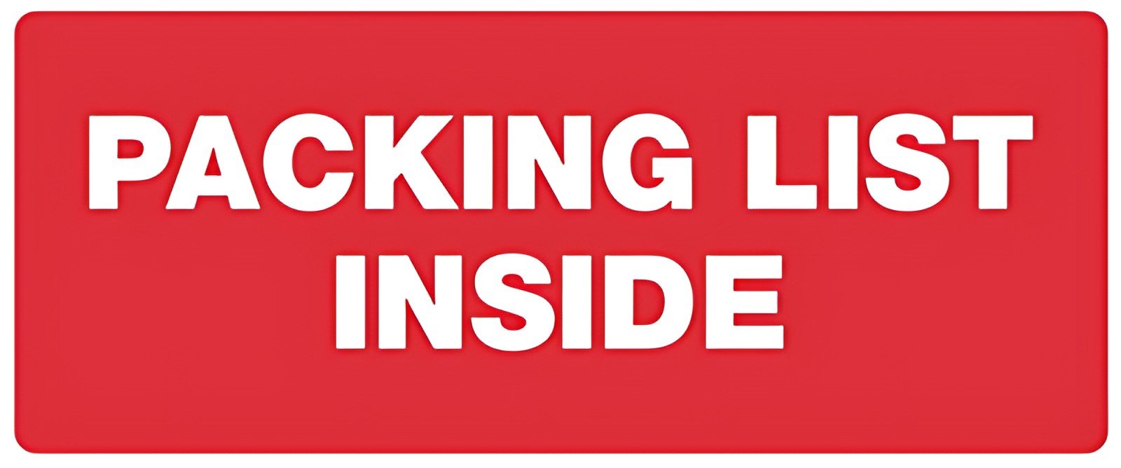 rillprint Étiquette "PACKING LIST INSIDE"