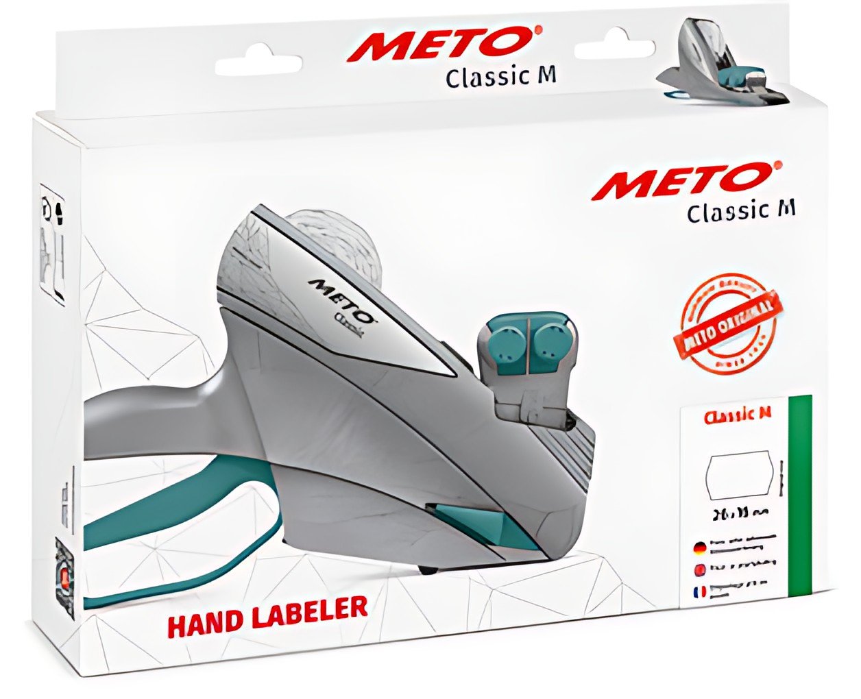METO Étiqueteuse de prix Classic M 2026, 2 lignes