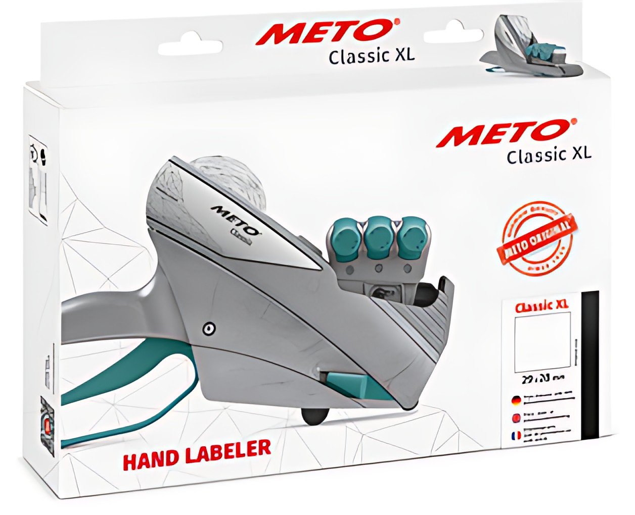 METO Étiqueteuse de prix Classic XL 3329, 3 lignes