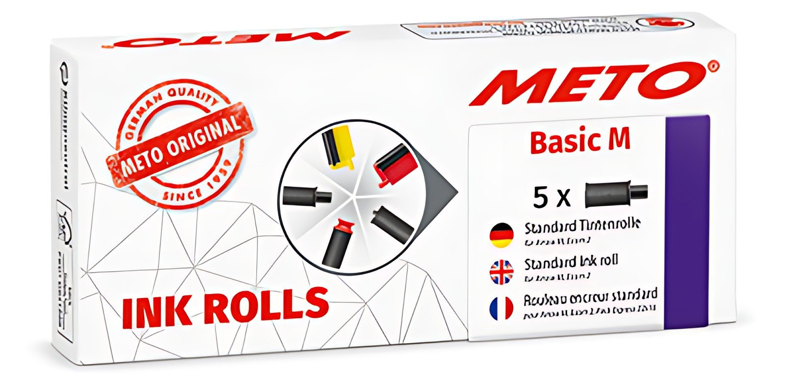 METO Rouleau d'encre pour étiqueteuse Basic M, noir