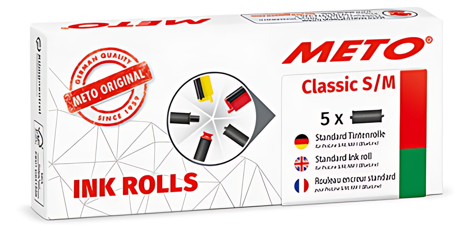 METO Rouleau d'encre pour étiqueteuse Classic S, noir