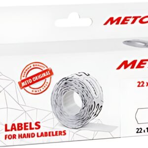 METO Étiquette pour étiqueteuse de prix, 22 x 12 mm, blanc