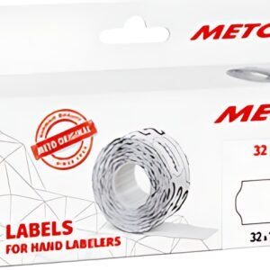 METO Étiquette pour étiqueteuse de prix, 32 x 19 mm, blanc