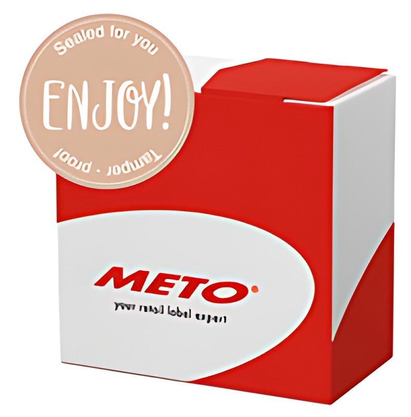 METO Etiquette autocollante "Enjoy - Sealed for you"
