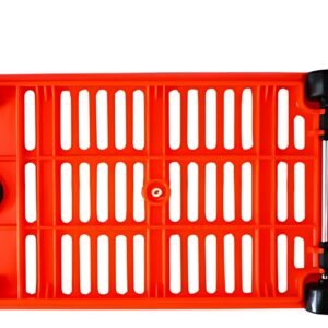 METO Panier à provisions avec poignées, 28 litres, rouge