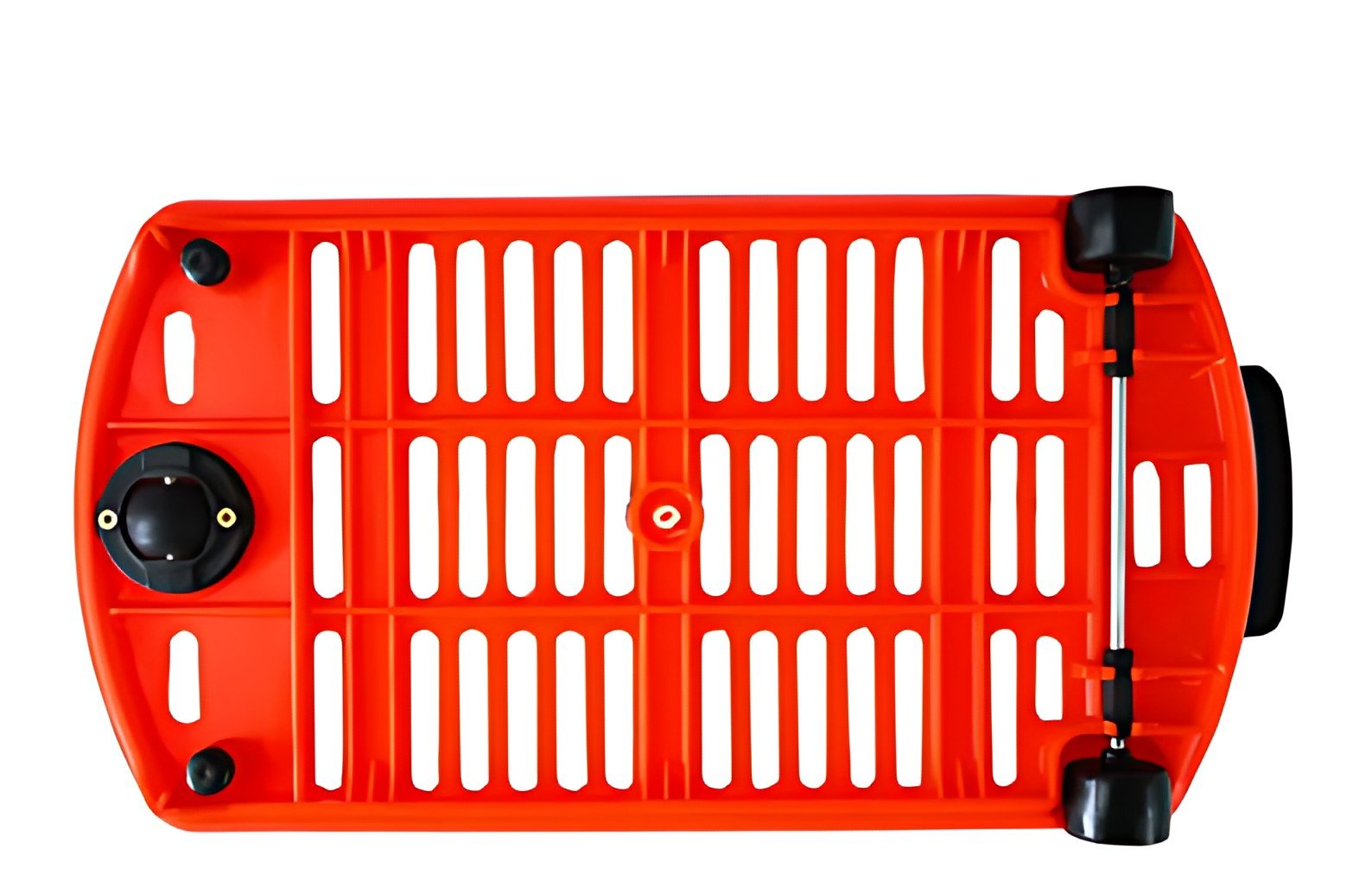 METO Panier à provisions avec poignées, 28 litres, rouge