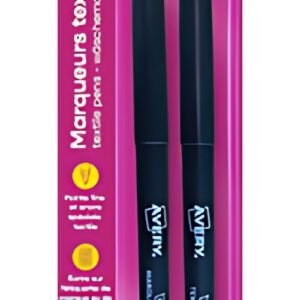 AVERY Marqueur textile, pack de 2, noir