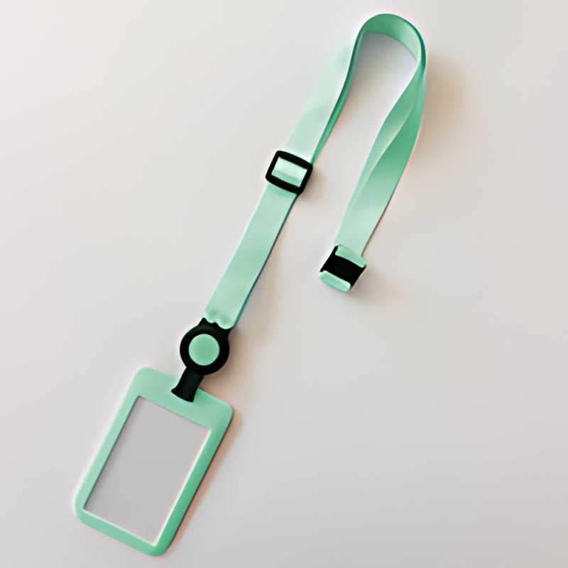 AVERY Porte-carte avec tour de cou, vert pastel