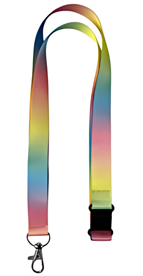 AVERY Tour de cou, en rPET, 20 x 440 mm, tons bleus