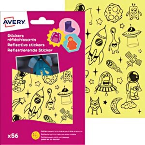 AVERY Sticker réfléchissant "Space", argent