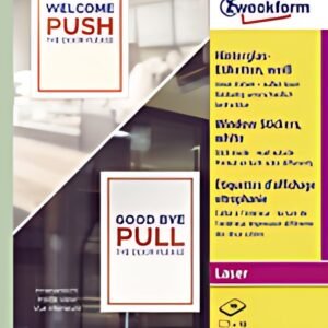 AVERY Zweckform Etiquette d'affichage vitrophanie, blanc