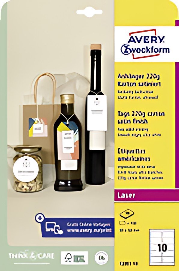 AVERY Zweckform Etiquette américaine, carton, 220 g/m2