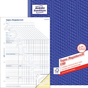 AVERY Zweckform Formularbuch "Tages-/Regiebericht", A4