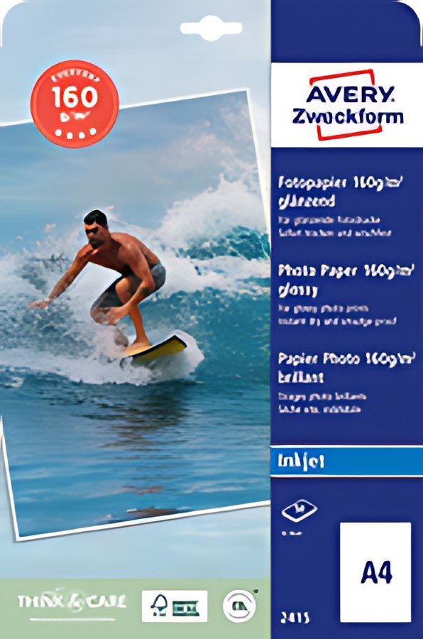 AVERY Zweckform Papier photo jet d'encre EVERYDAY, 160 g/m2