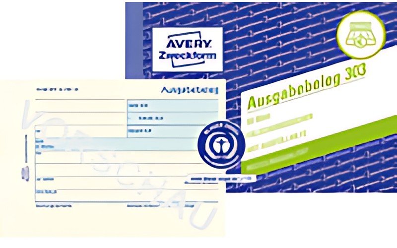 AVERY Zweckform carnet de formulaires "réception d'émission", A6 paysage, jaune