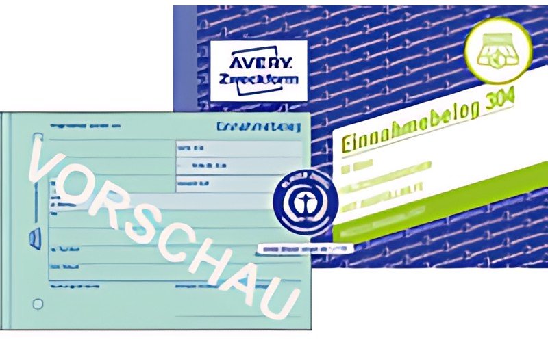 AVERY Zweckform formulaire "reçu de recettes", A6 paysage, vert