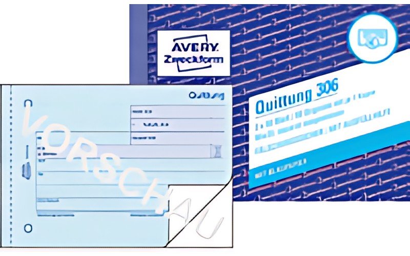 AVERY Zweckform Formulaire "Reçu avec justification TVA"