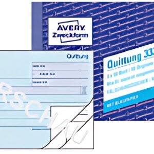 Carnet de formulaires AVERY Zweckform "Reçu avec preuve de TVA"