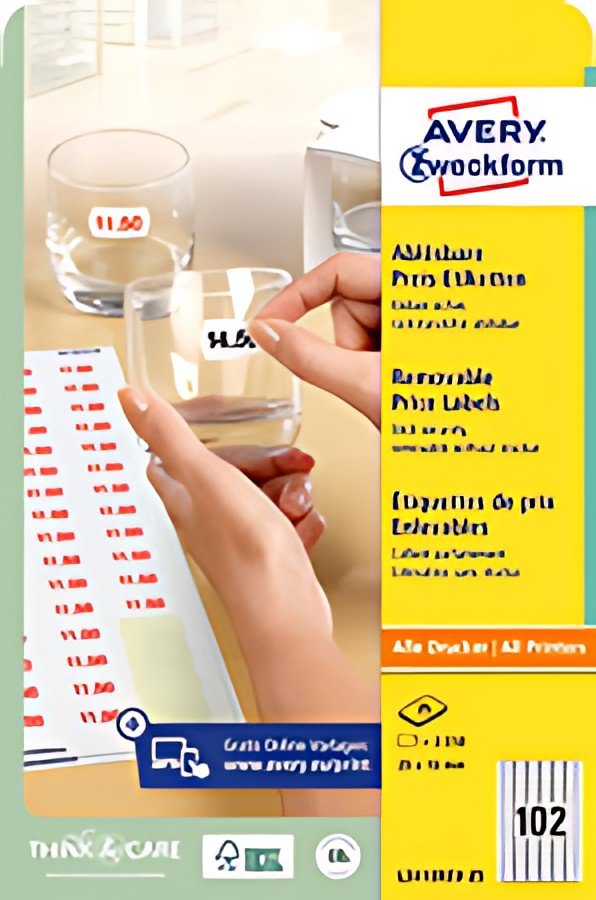 AVERY Zweckform Etiquette prix Stick+Lift, 26 x 16 mm, blanc