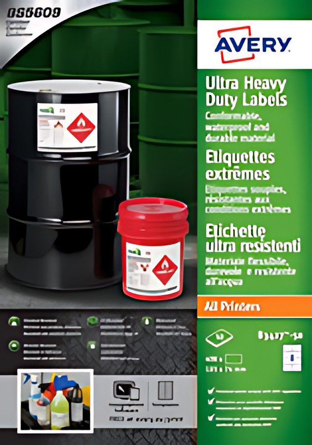 AVERY Etiquettes extrêmes, polyéthylène, 99 x 57 mm