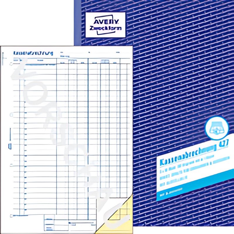 Carnet de formulaires AVERY Zweckform "Comptabilité de caisse avec TVA", A4