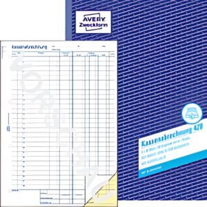 AVERY Zweckform formulaire livre « comptabilité de caisse », A4