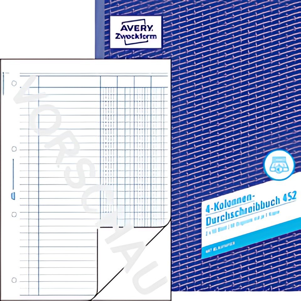 Livre de formulaires AVERY Zweckform "Cahier à 4 colonnes"