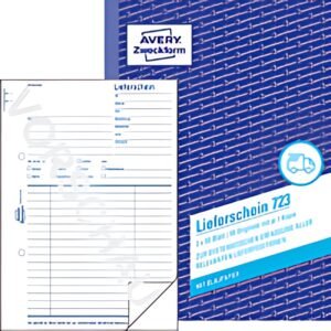 AVERY Zweckform formulaire livre "bon de livraison", 2 x 50 feuilles