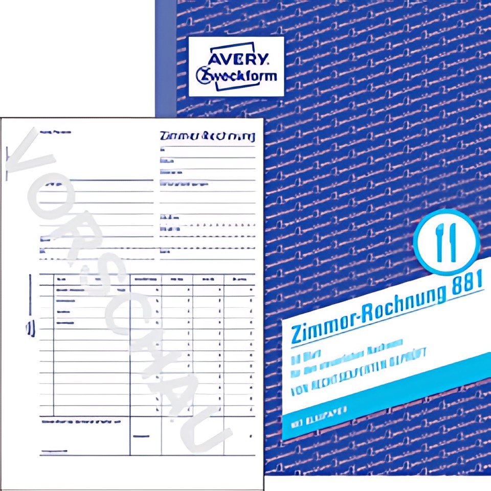 AVERY Zweckform Formularbuch "Zimmer-Rechnung", A5 hoch