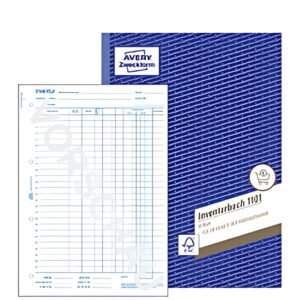 AVERY Zweckform Formularbuch "Inventurbuch", A4, 50 Blatt