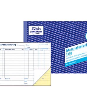 AVERY Zweckform Formularbuch "Materialanforderung", A5 quer