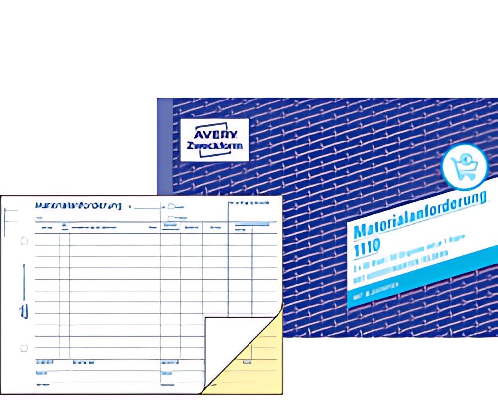 AVERY Zweckform Formularbuch "Materialanforderung", A5 quer