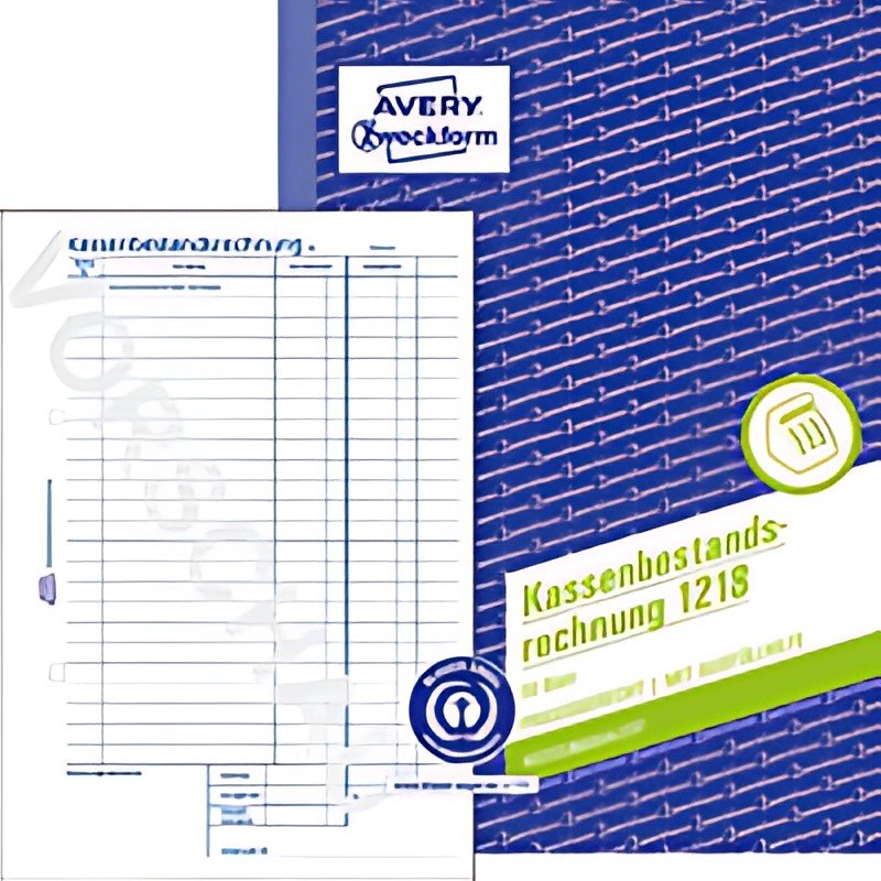 Carnet de formulaires AVERY Zweckform "Calcul du solde de trésorerie", A5