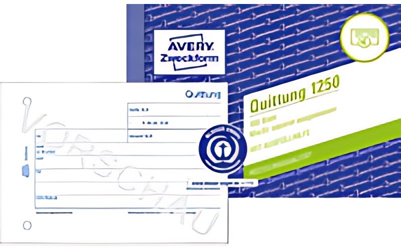 Carnet de formulaires AVERY Zweckform "Reçu avec preuve de TVA"