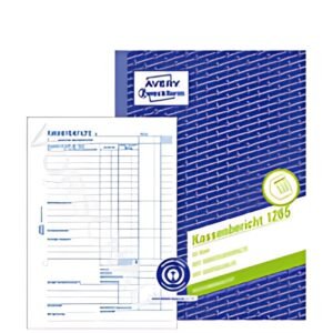 Carnet de formulaires de recyclage AVERY Zweckform "Cash Report", A5