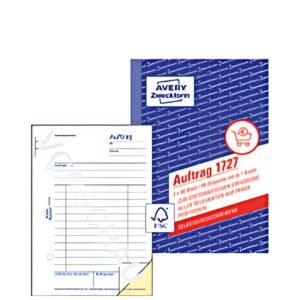 AVERY Zweckform Formularbuch "Auftrag", SD, A6, 2 x 40 Blatt