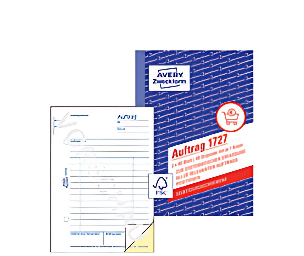 AVERY Zweckform Formularbuch "Auftrag", SD, A6, 2 x 40 Blatt