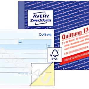 Carnet de formulaires AVERY Zweckform "Reçu" sans TVA, SD